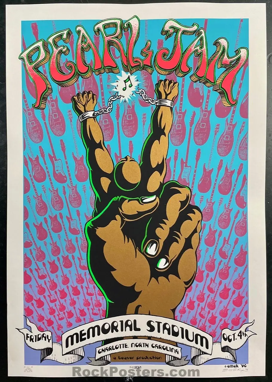 Auction - Pearl Jam -  Charlotte '96 -  Aomr 346.2 - Emek -  1St Edition - Near Mint Minus 1