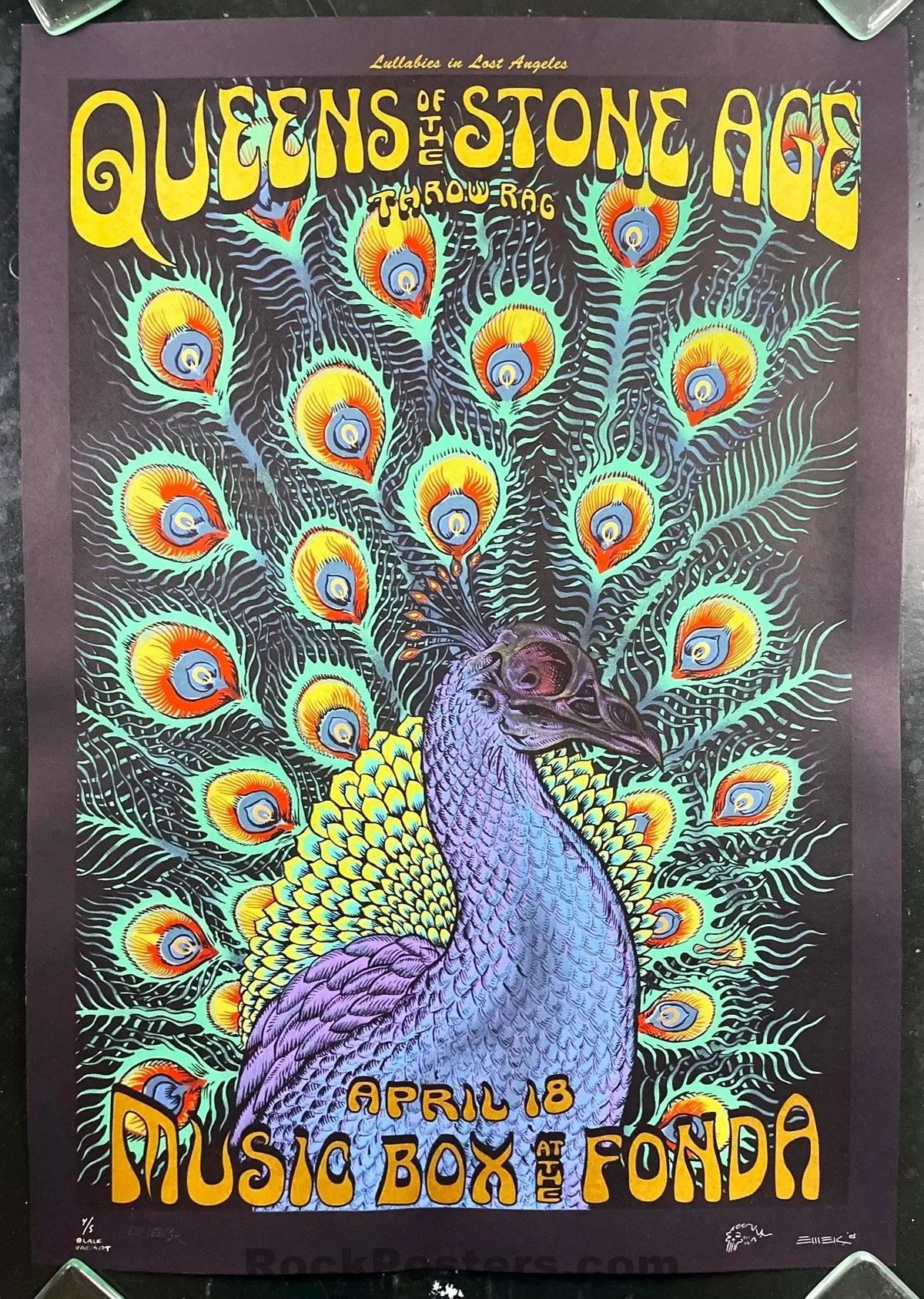 Auction - Emek - Queens Of The Stone Age - Los Angeles '05 - Black Variant - Edition Of 5 - Near Mint 1