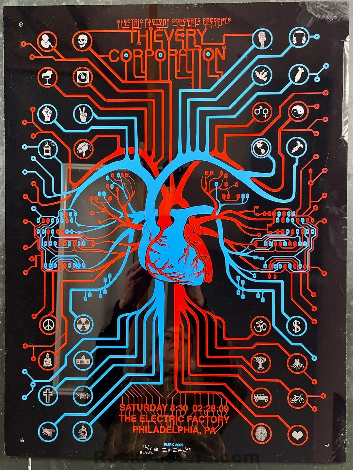 Auction - Thievery Corporation - Philadelphia '09 - Emek -  Black Variant - Edition Of 15 - Near Mint 1