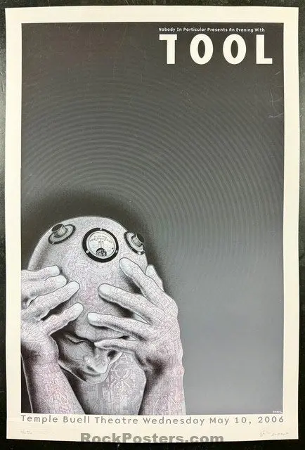 Auction - Tool - Denver '06 - Cyberman - Red Veins Variant - Edition Of 20 - Emek - Excellent 1