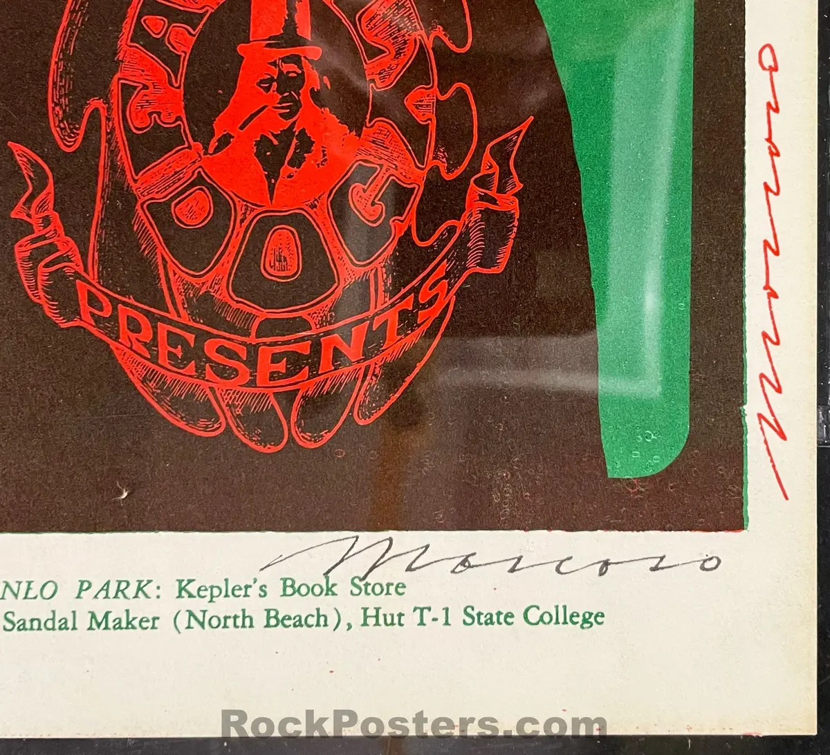 Auction - Fd-40 - Grateful Dead - Victor Moscoso Signed - 1966 Concert Poster - Avalon Ballroom - Cgc Graded 9.6 2