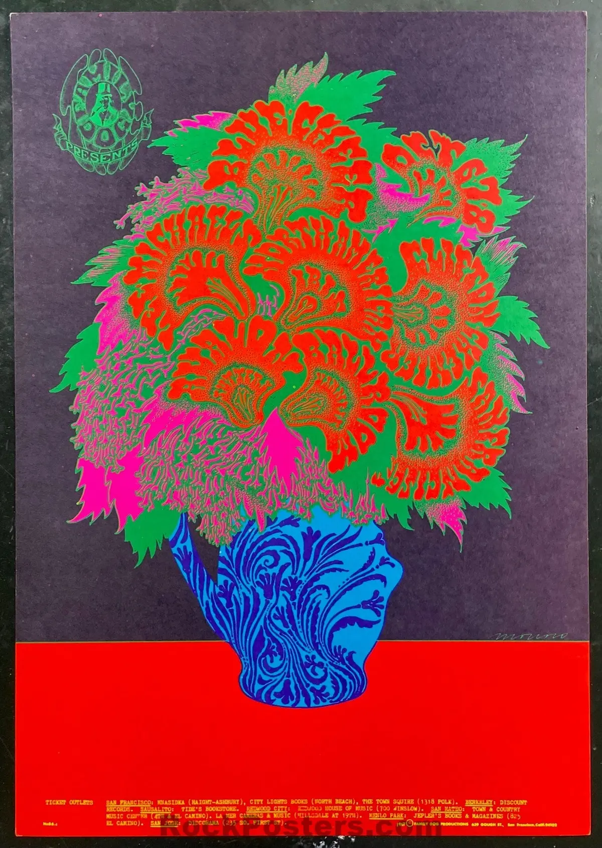 Auction - Fd-86 - Blue Cheer - Victor Moscoso - Avalon Ballroom - 1967 Poster - Near Mint Minus 1