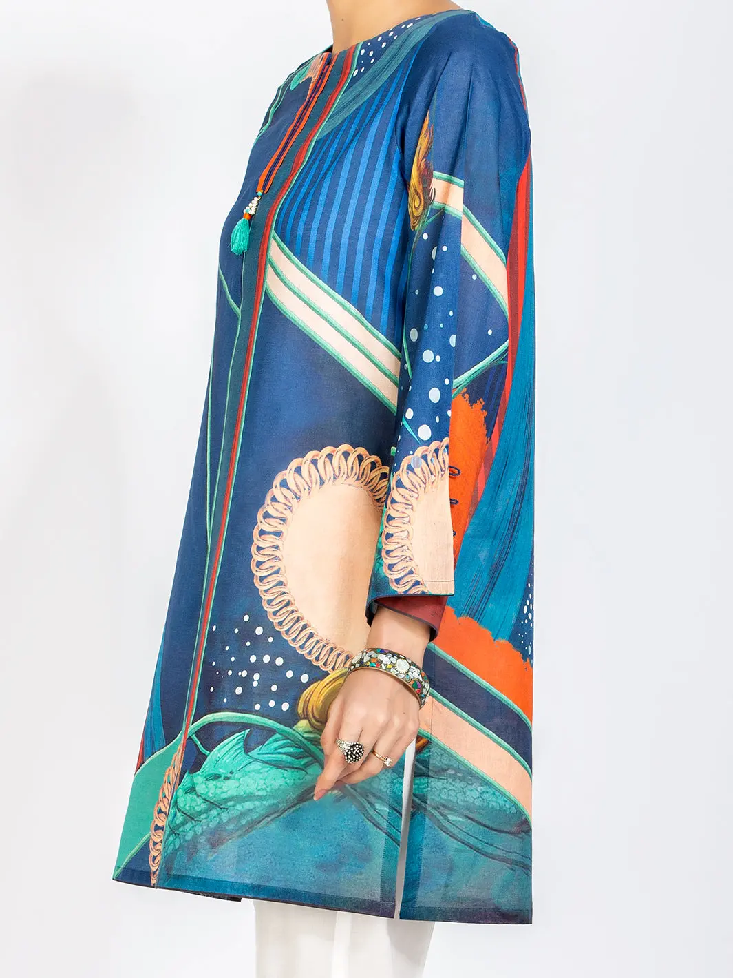 Blue Lawn Tunic - Alp-Lk-1112 1