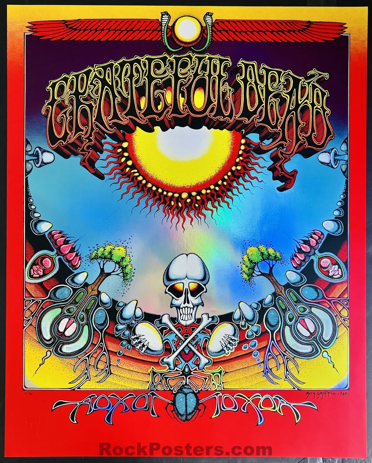 Rick Griffin - Grateful Dead 1969 - Aoxomoxoa - Rainbow Foil - Silkscreen Poster 1