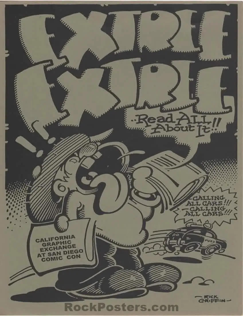Auction - Rick Griffin - 1970S Promo Handbill - Near Mint Minus 1