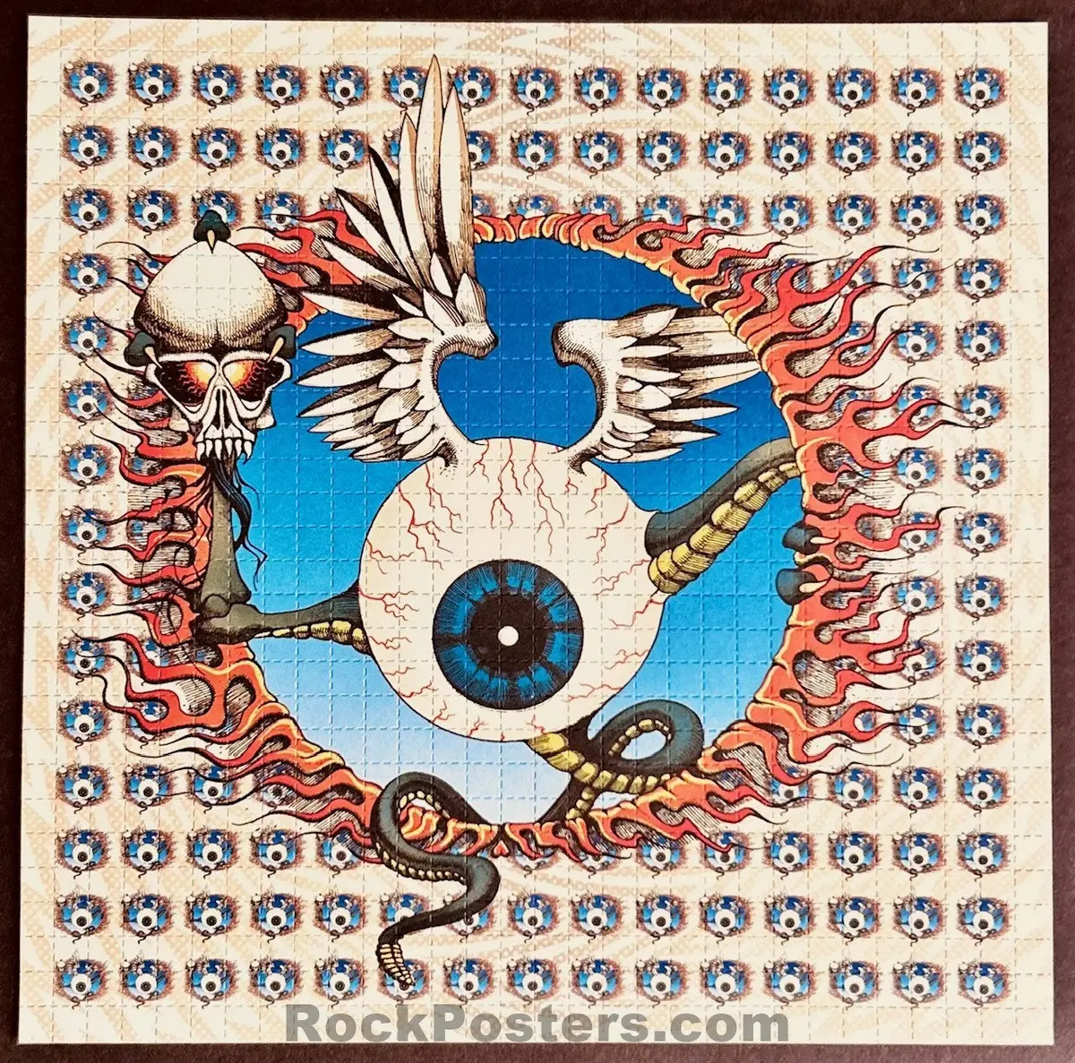 Auction - Jimi Hendrix - Flying Eyeball ’24 - Blotter Acid - Rick Griffin - Mint 1