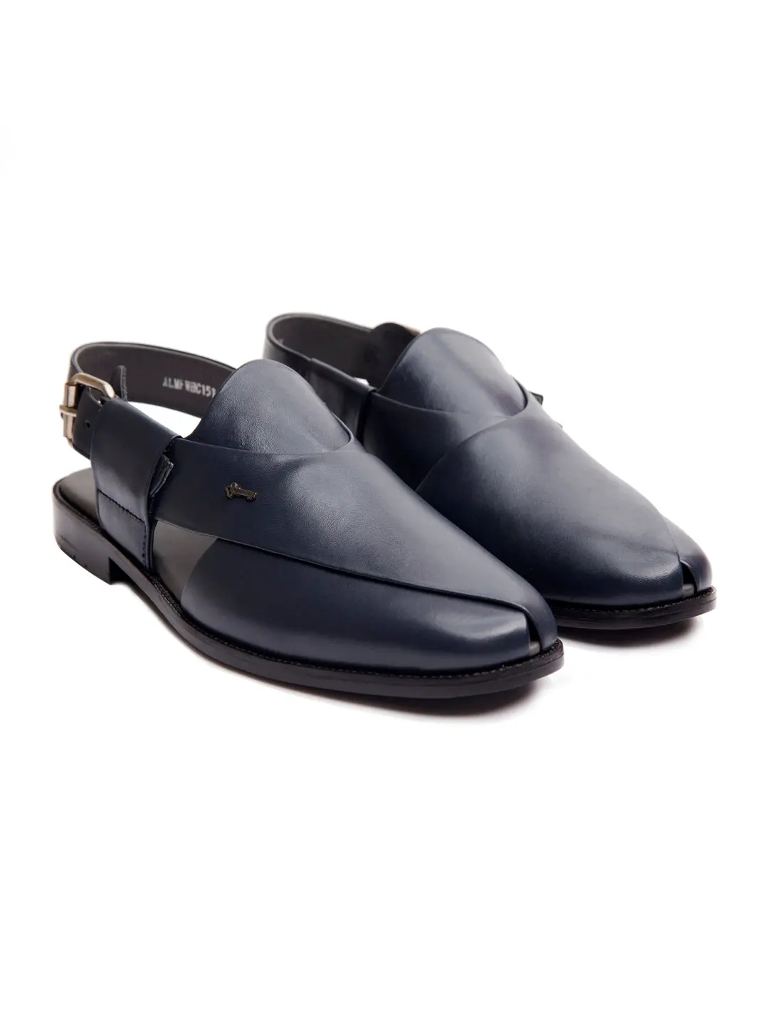 Navy Blue Peshawari Chappal - Al-Mfw-Hc-151 1
