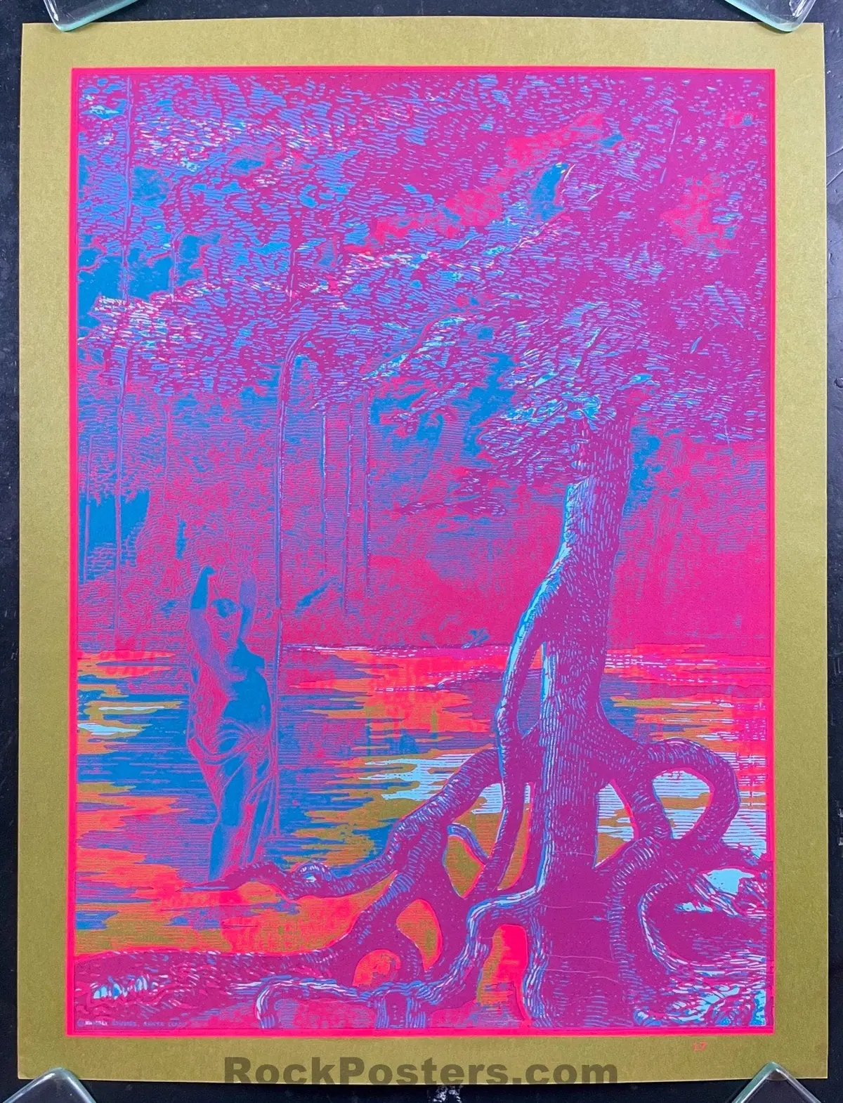 Auction - Psychedelic - Hambley - Black Light Poster - 1960S  - Near Mint Minus 1