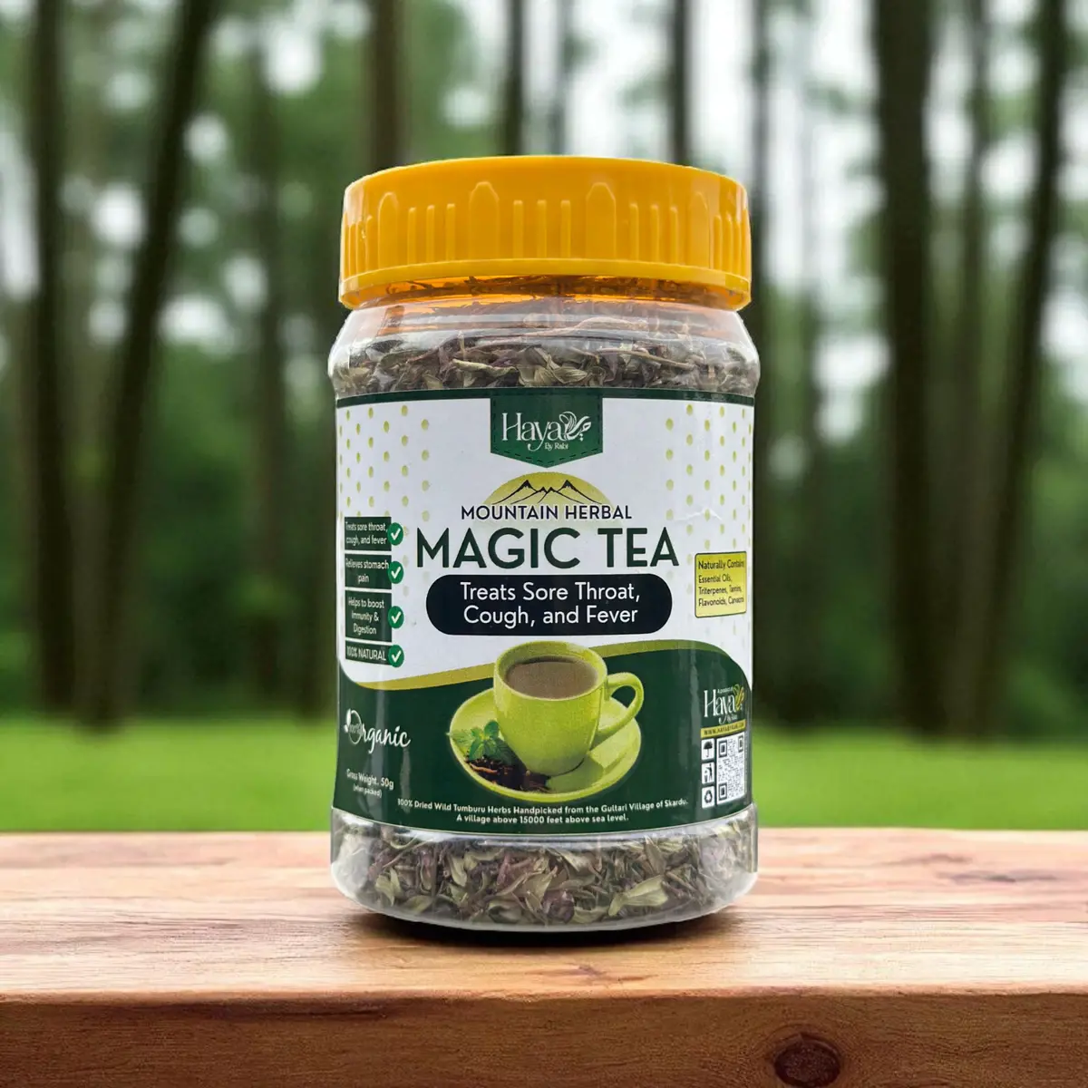 Mountain Herbal Magic Tea | Organic Wild Tumburu Herb From Skardu (50G) 1