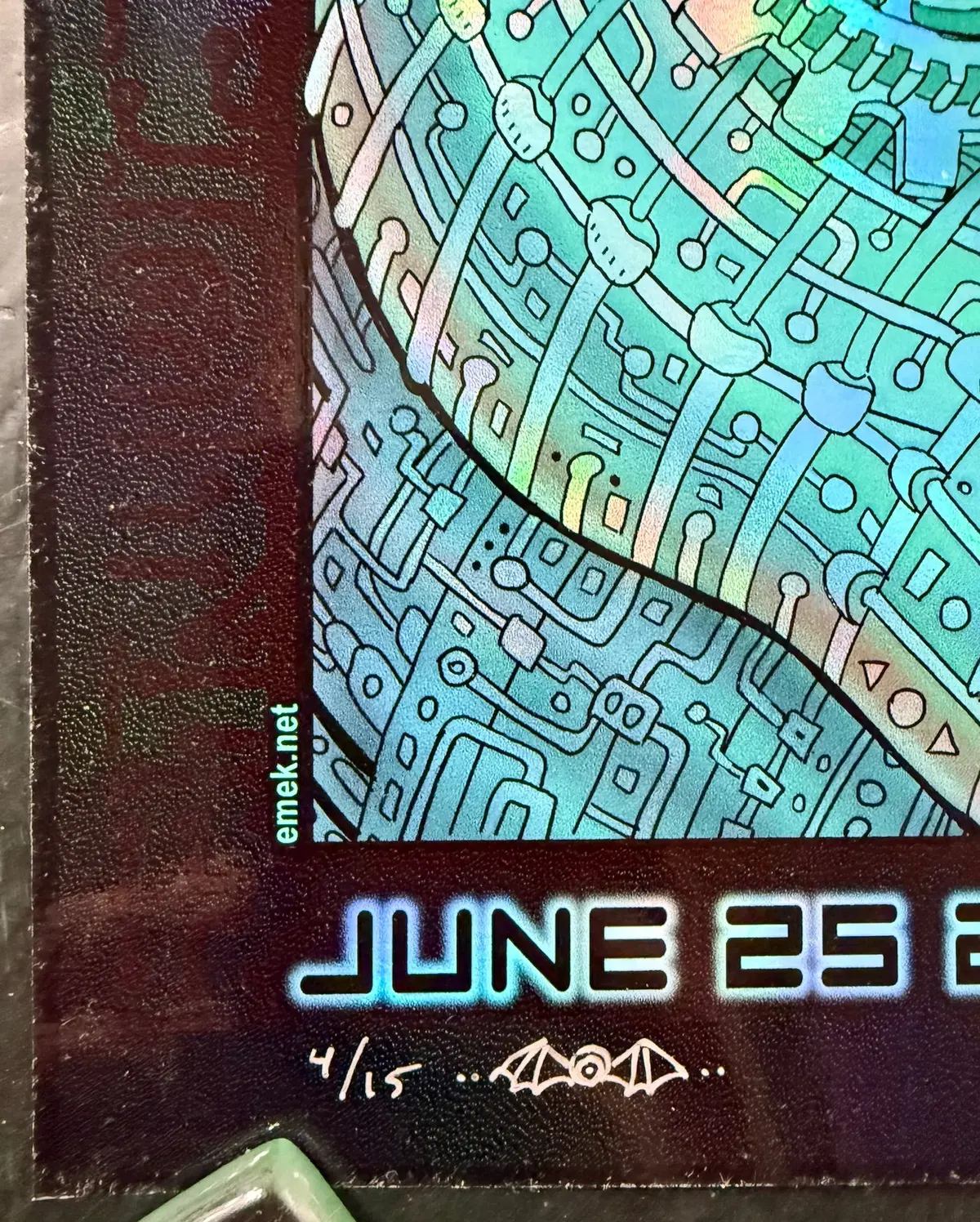 Auction - Puscifer - Brooklyn '22 - Green Foil Variant - Edition Of 15 - Emek - Near Mint 2