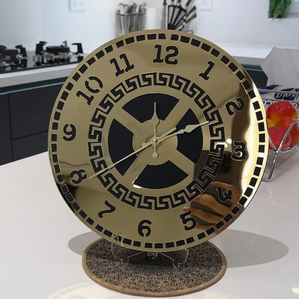 Luxury Wall Clock/Table Round Clock For Living Room & Bed Room 1