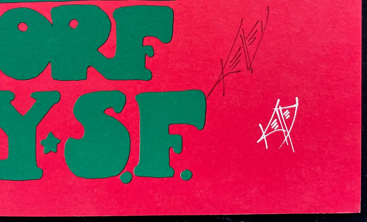 Auction - Alton Kelley Collection - Dinosaurs - Flamin' Groovies - Kelley Signed - Old Waldorf - 1982 Poster - Near Mint Minus 2
