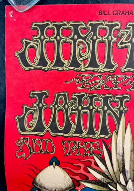 Auction - Bg-105 - Jimi Hendrix - Rick Griffin - 1968 Poster - Fillmore/Winterland - Excellent 2