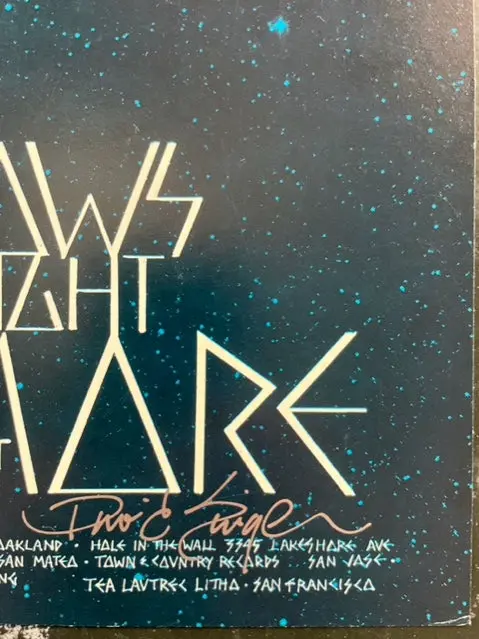 Auction - Bg-227 - Grateful Dead - Miles Davis - David Singer Signed - 1970 Poster - Fillmore West - Near Mint Minus 2