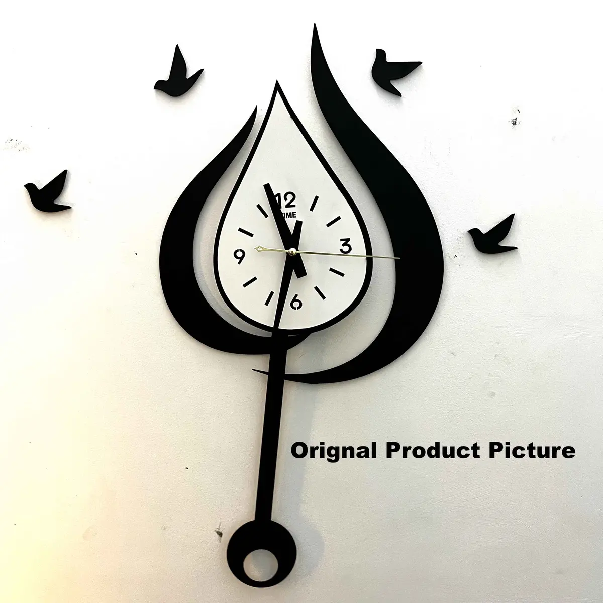 Water Drop Style Pendulum Wall Clock 1