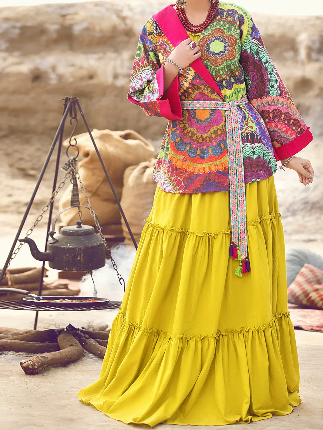 Multicolor Khaddar Jacket - Awp-Jt-395 1