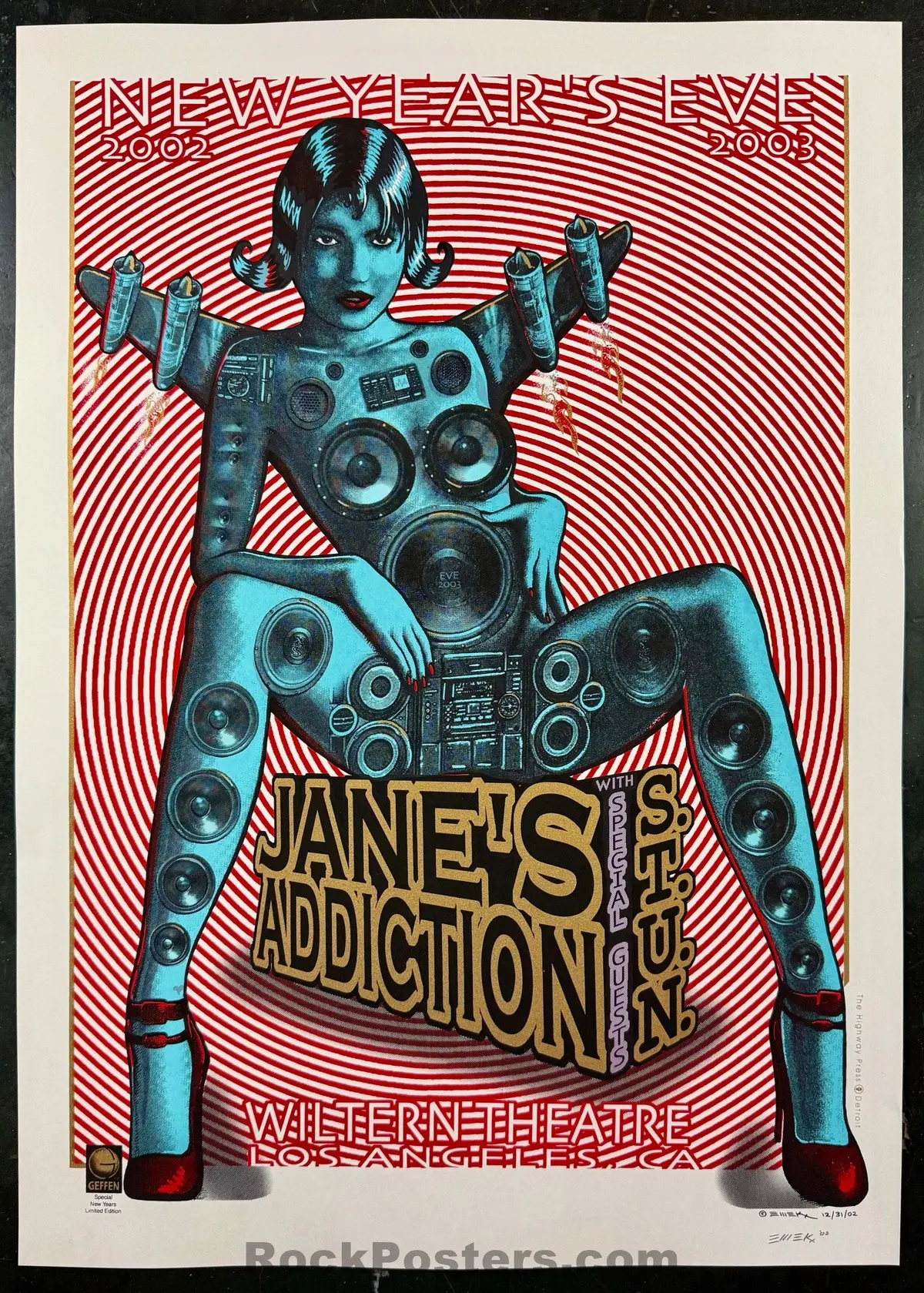 Auction - Jane's Addiction - Los Angeles '02 - Emek - Candy Cane Edition - Near Mint 1