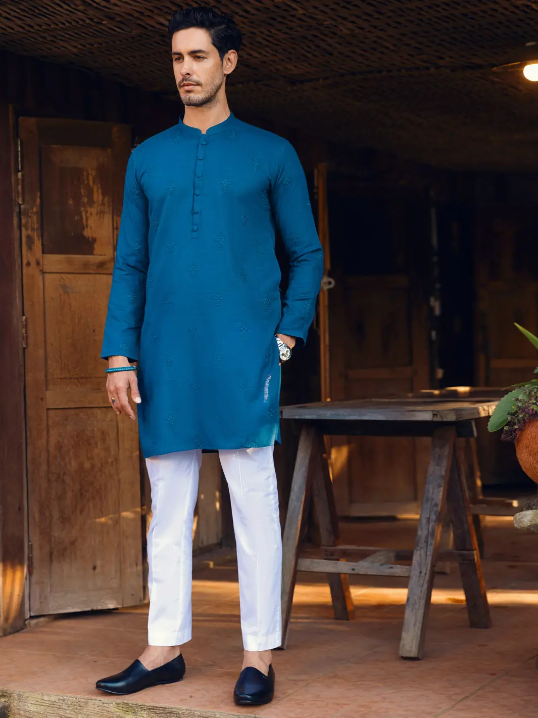 Blue Kurta - Al-K-1063A 1