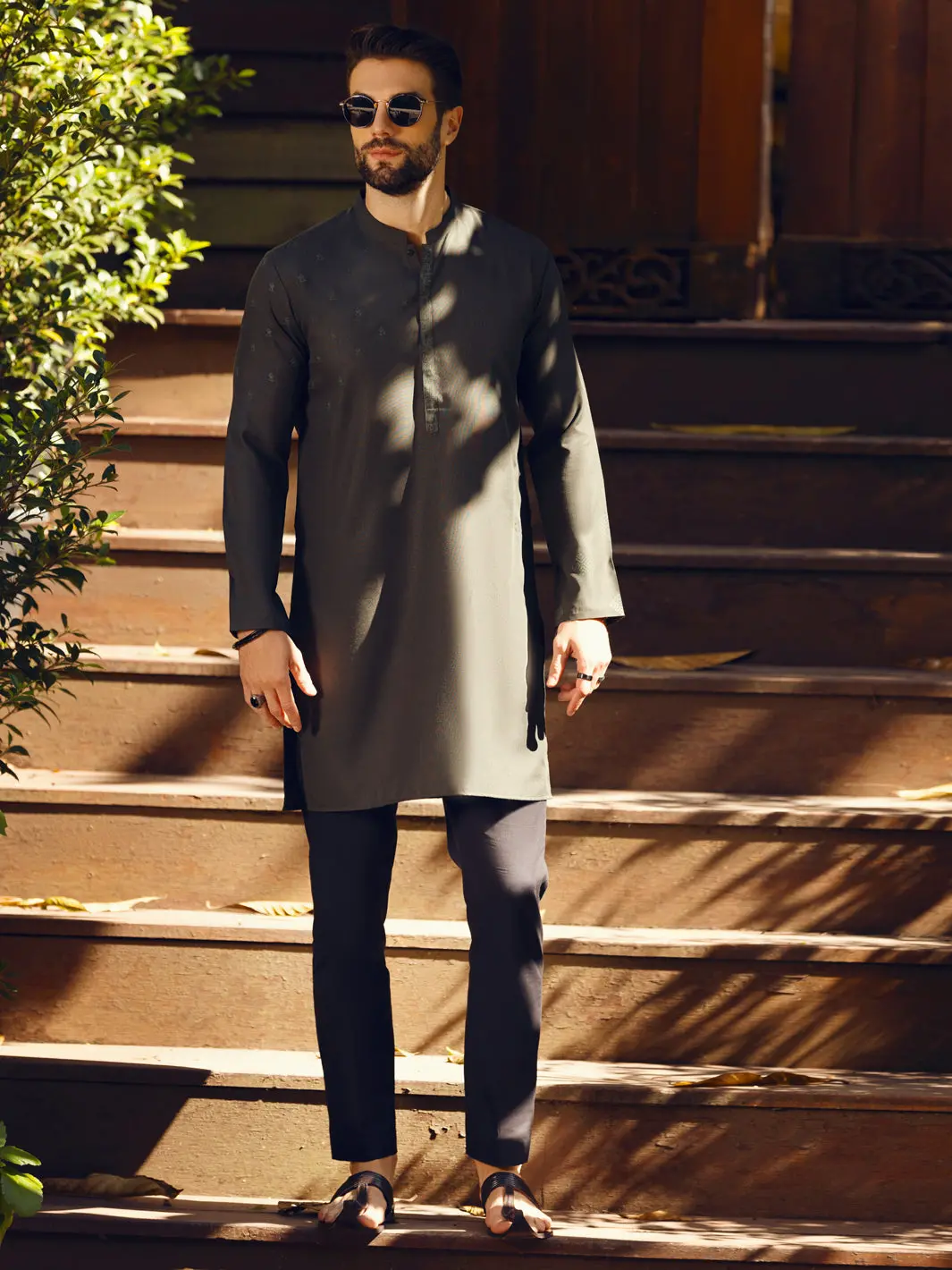 Green Kurta - Al-K-1093 1