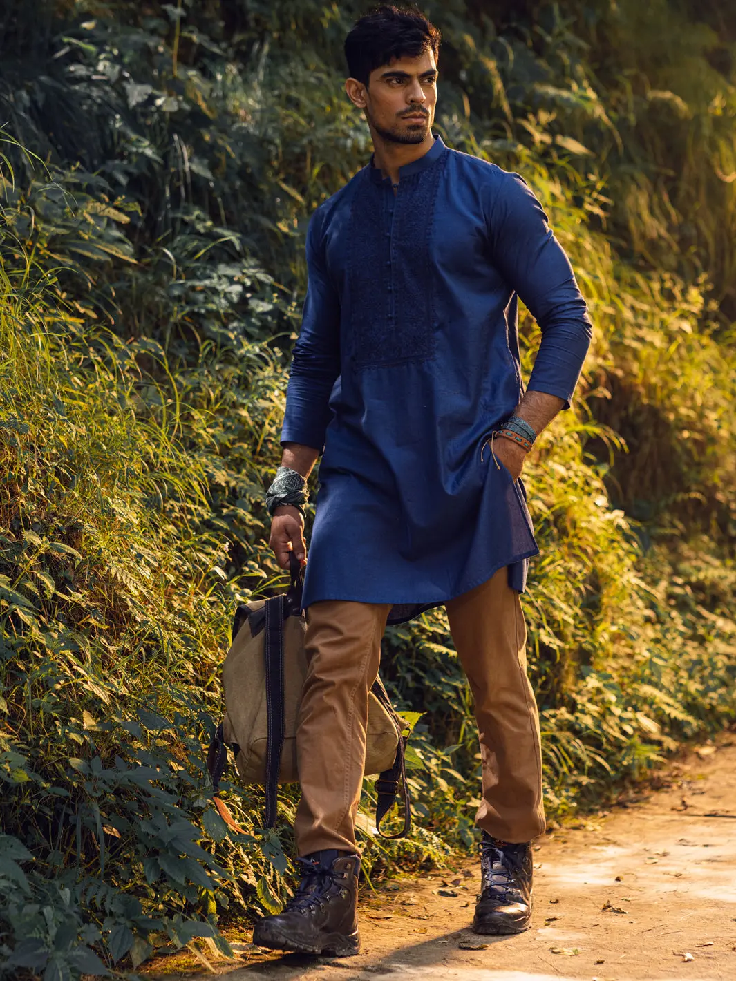 Blue Kurta - Al-K-1135B 1