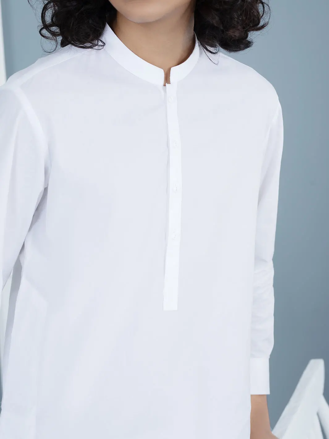 White Cotton Teens Kurta Trousers - Altbq-Kt-001-R2 2
