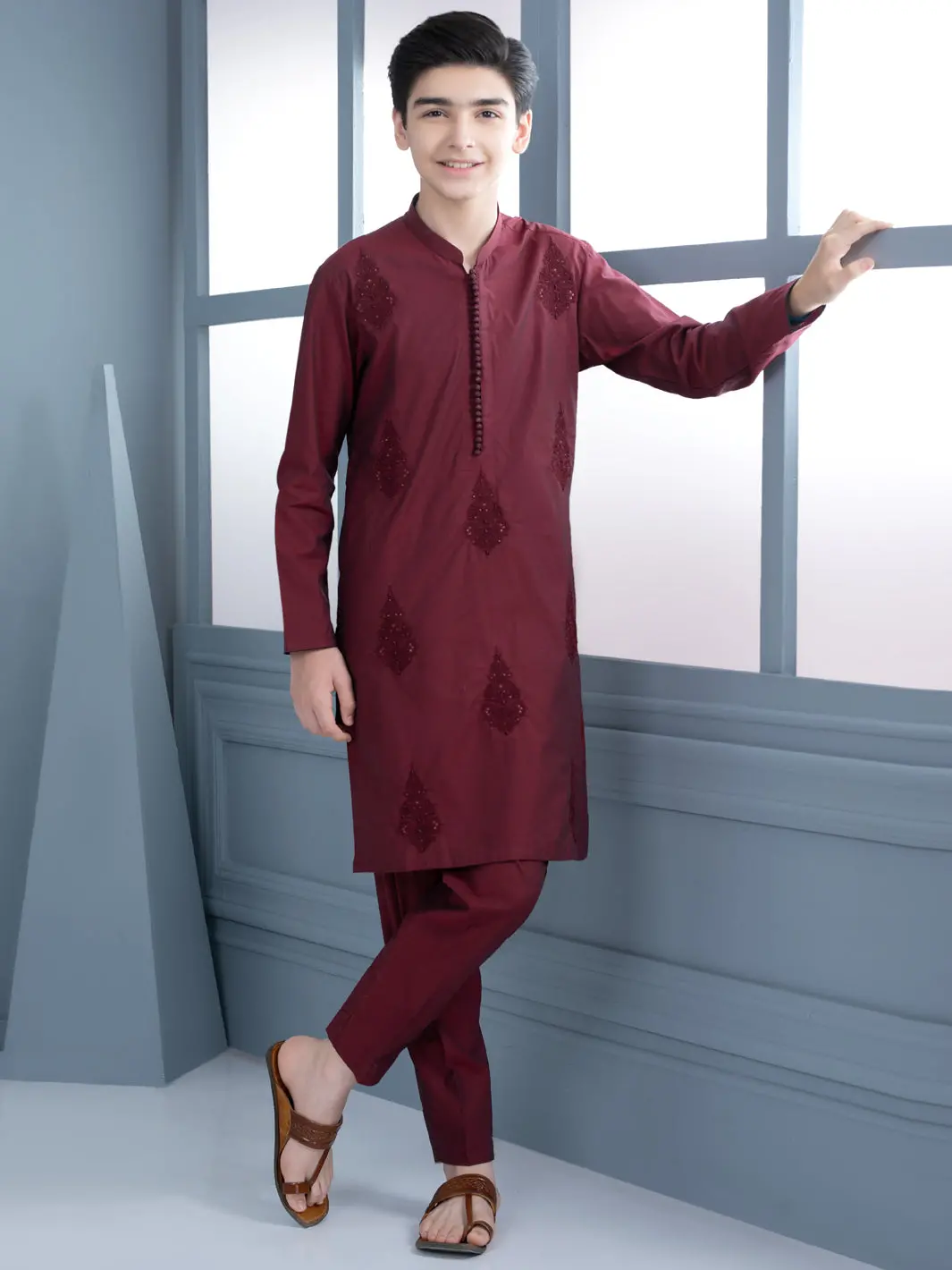Maroon Kurta Trouser - Alt-Kt-012 1