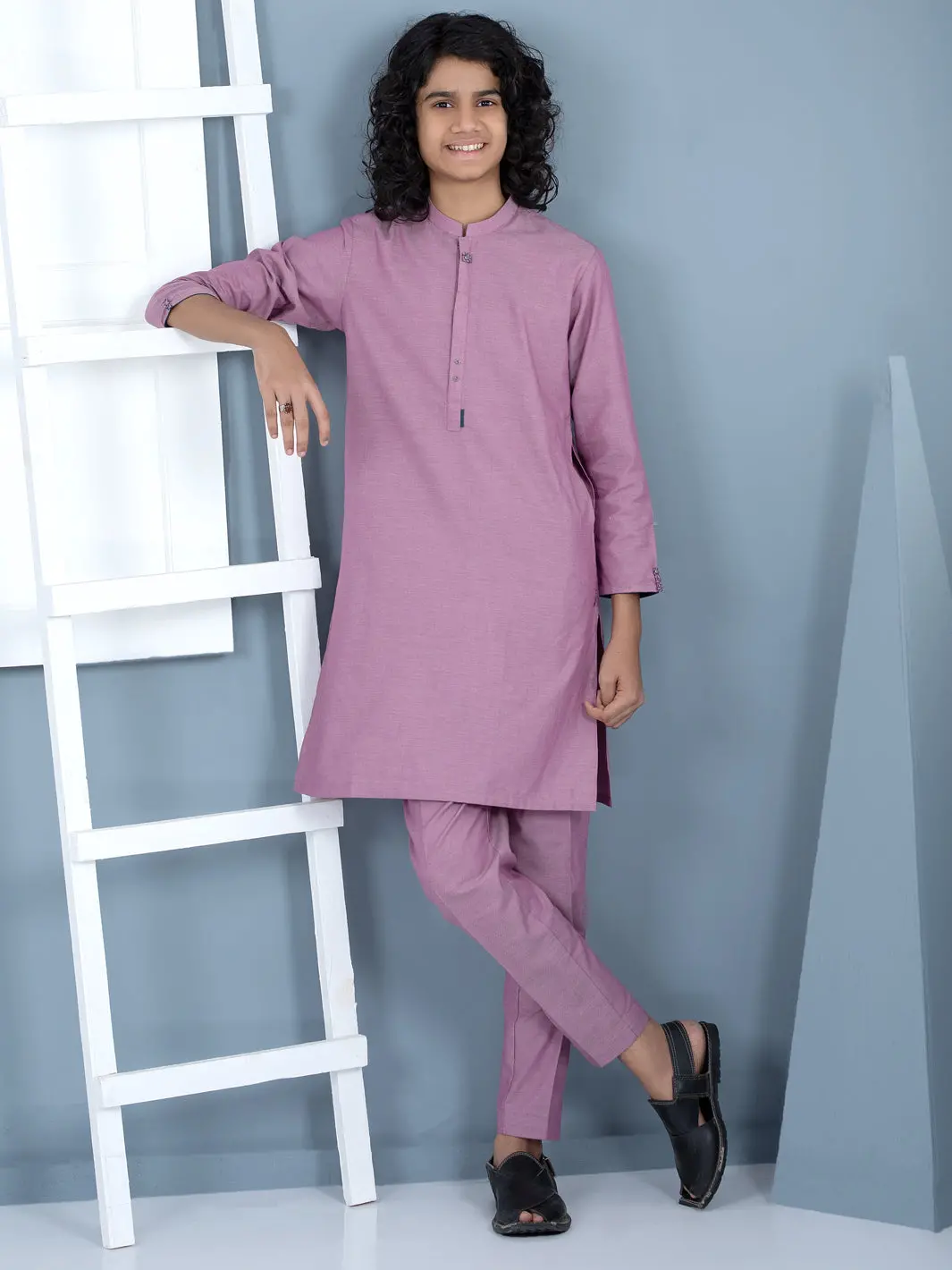 Dark Pink Blended Kurta Trouser - Alt-Kt-017 1
