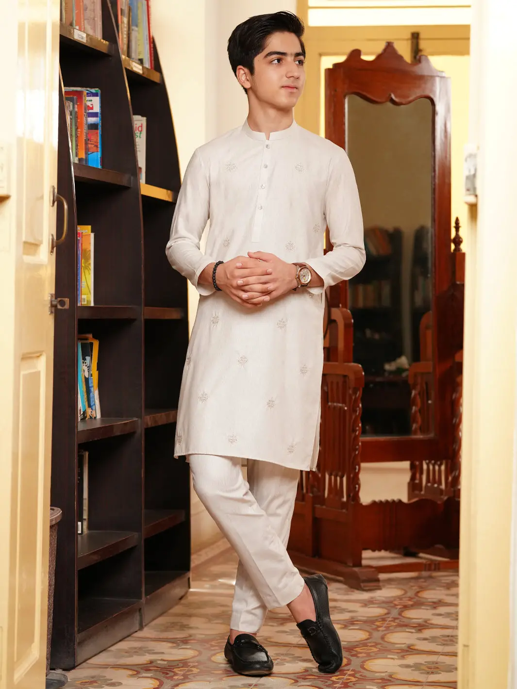 Ash Grey Blended Kurta Trousers - Alt-Kt-082 1