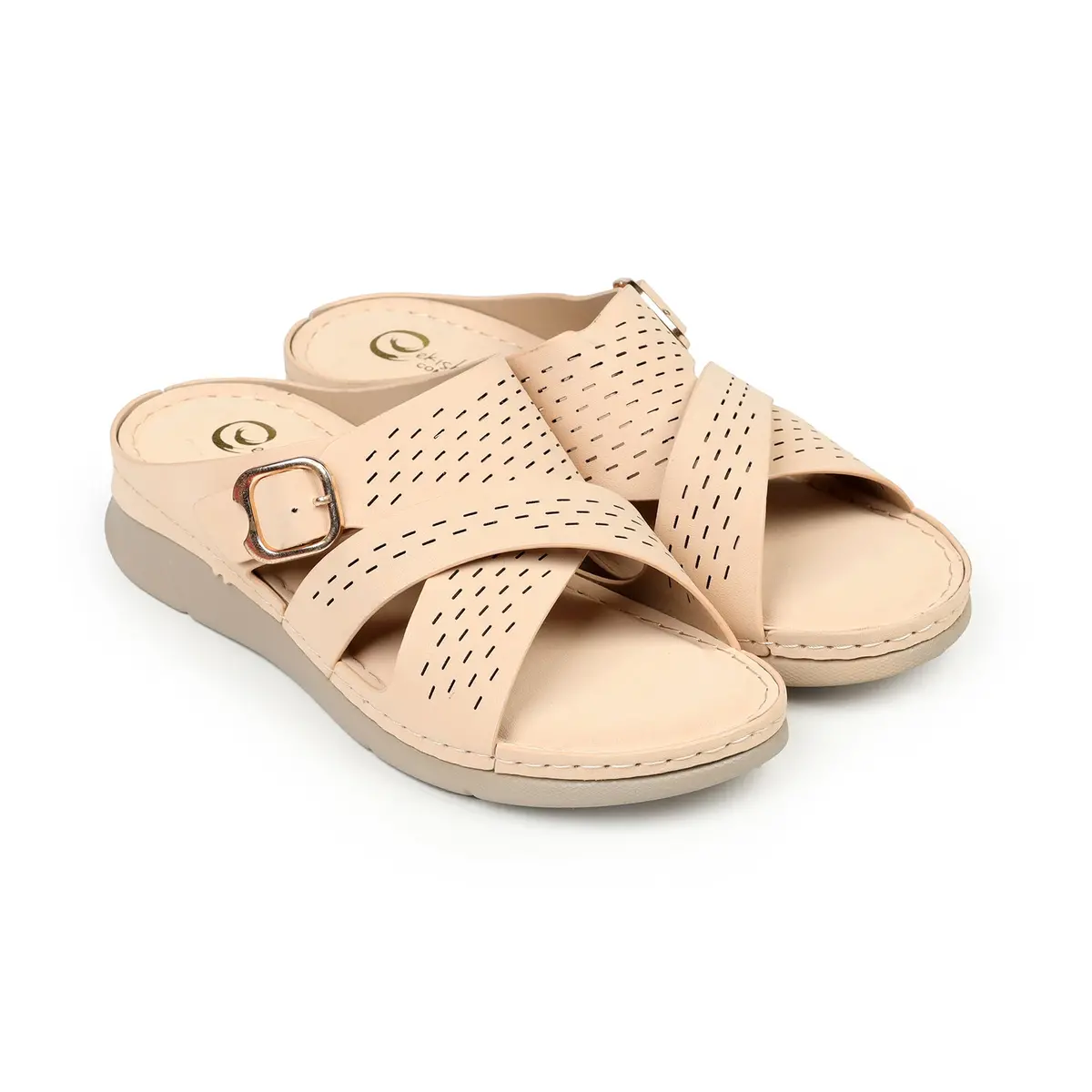 Women's Buckled Slippers 1