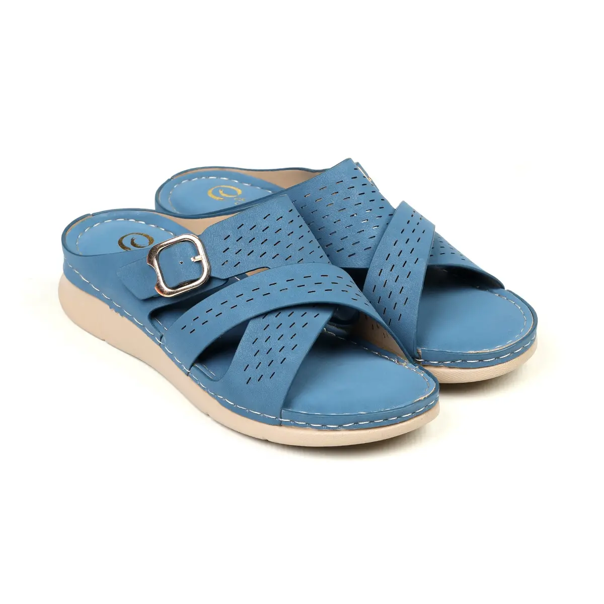 Women's Buckled Slippers 1