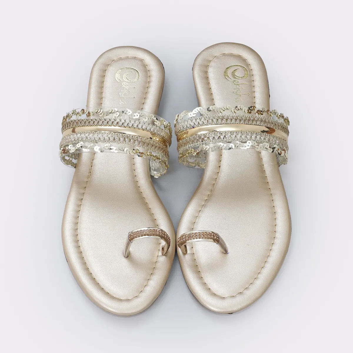 Women's Fancy To-Ring Flats 4