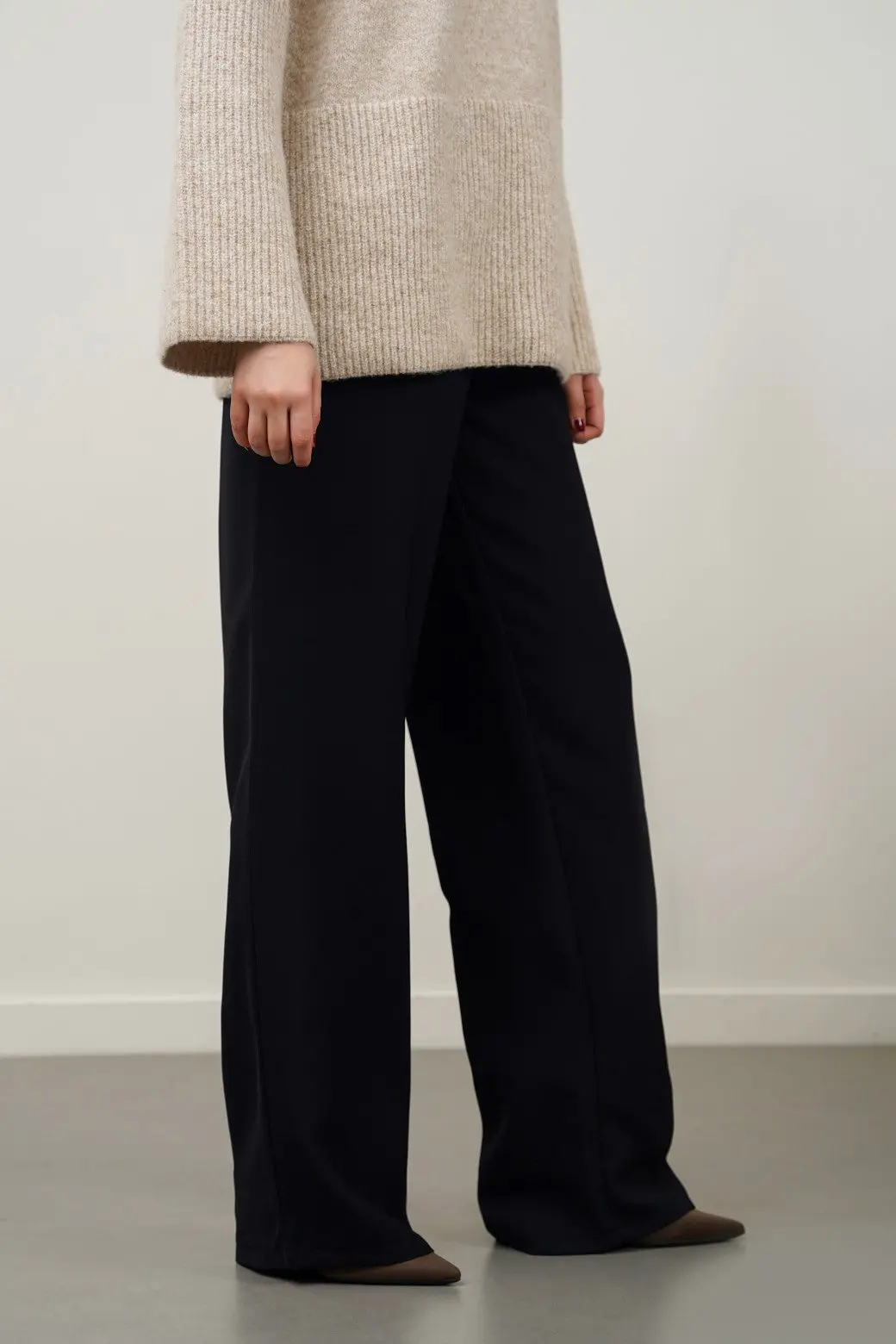Long Formal Straight Trousers 1