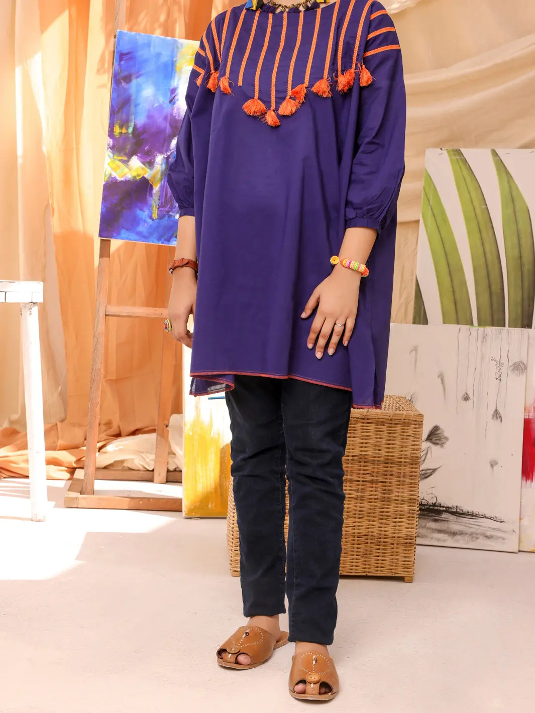 Blue Dyed Kurti - Alt-Lk-1013 1