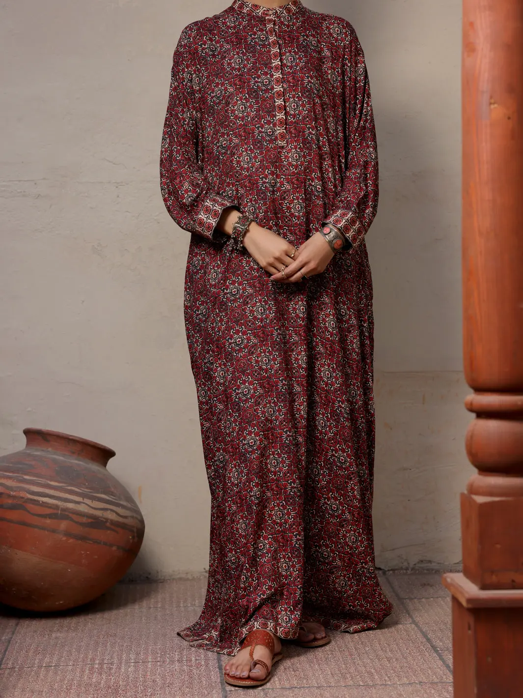 Maroon Kurti - Alcr-Lk-1060 1