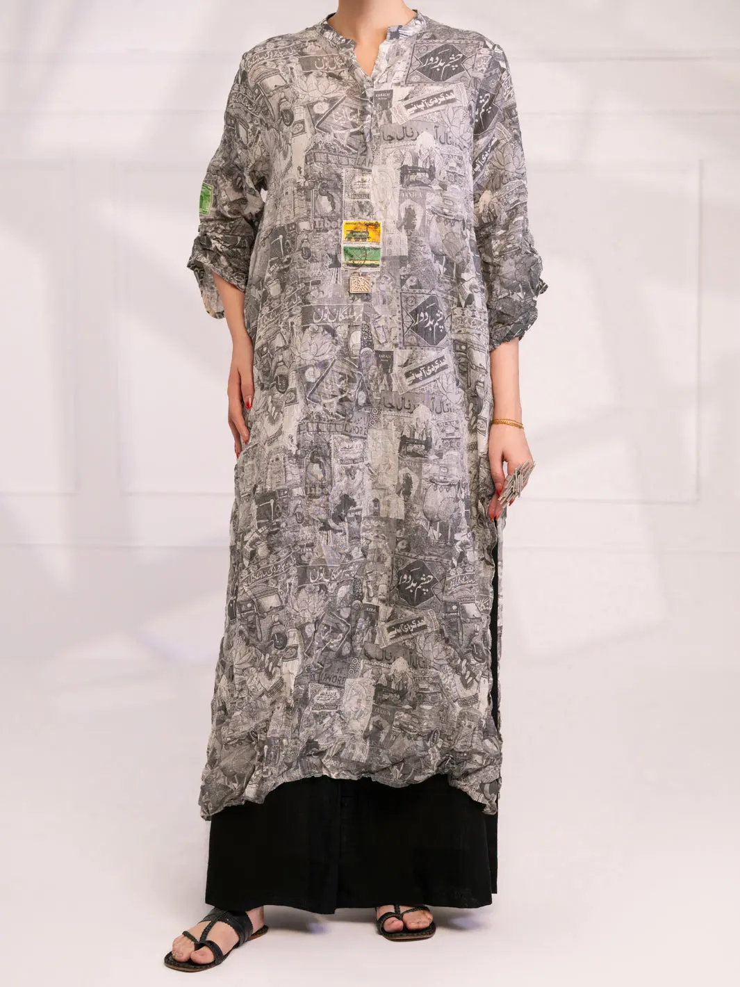 Grey Dobby Kurti - Al-Lk-1081 1