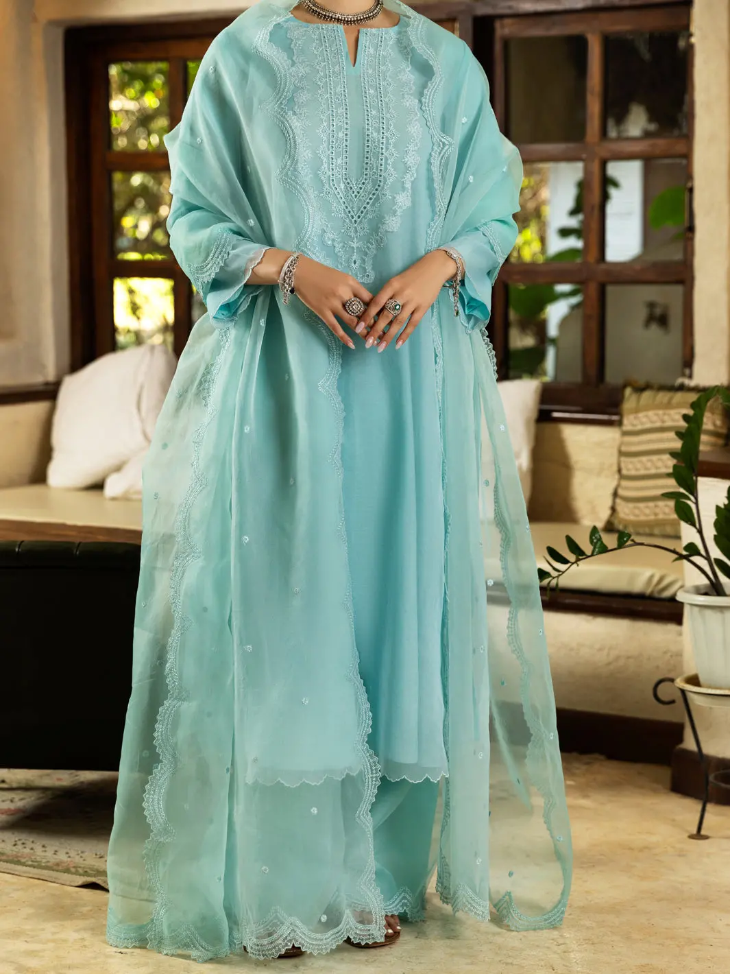 Ice Blue Kurti - Alcr-Lk-1084 1
