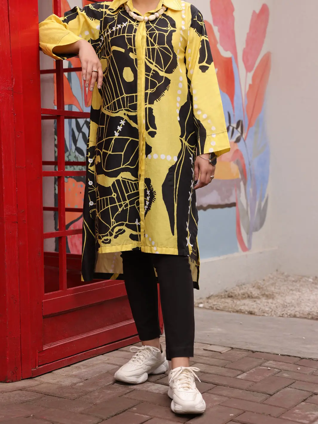 Black & White Kurti - Alp-Lk-1715 1