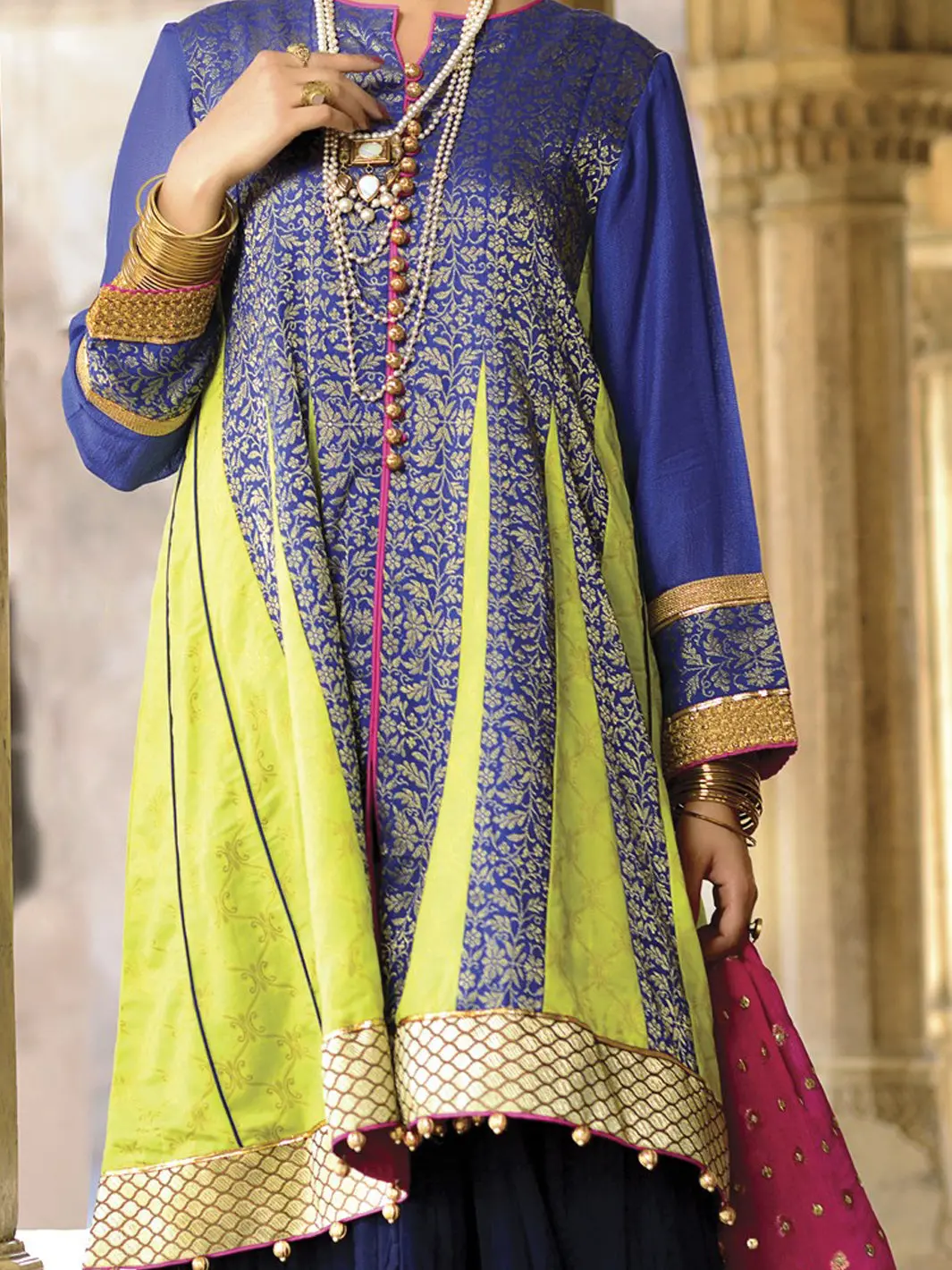 Blue Green Tunic - Lk-601 1