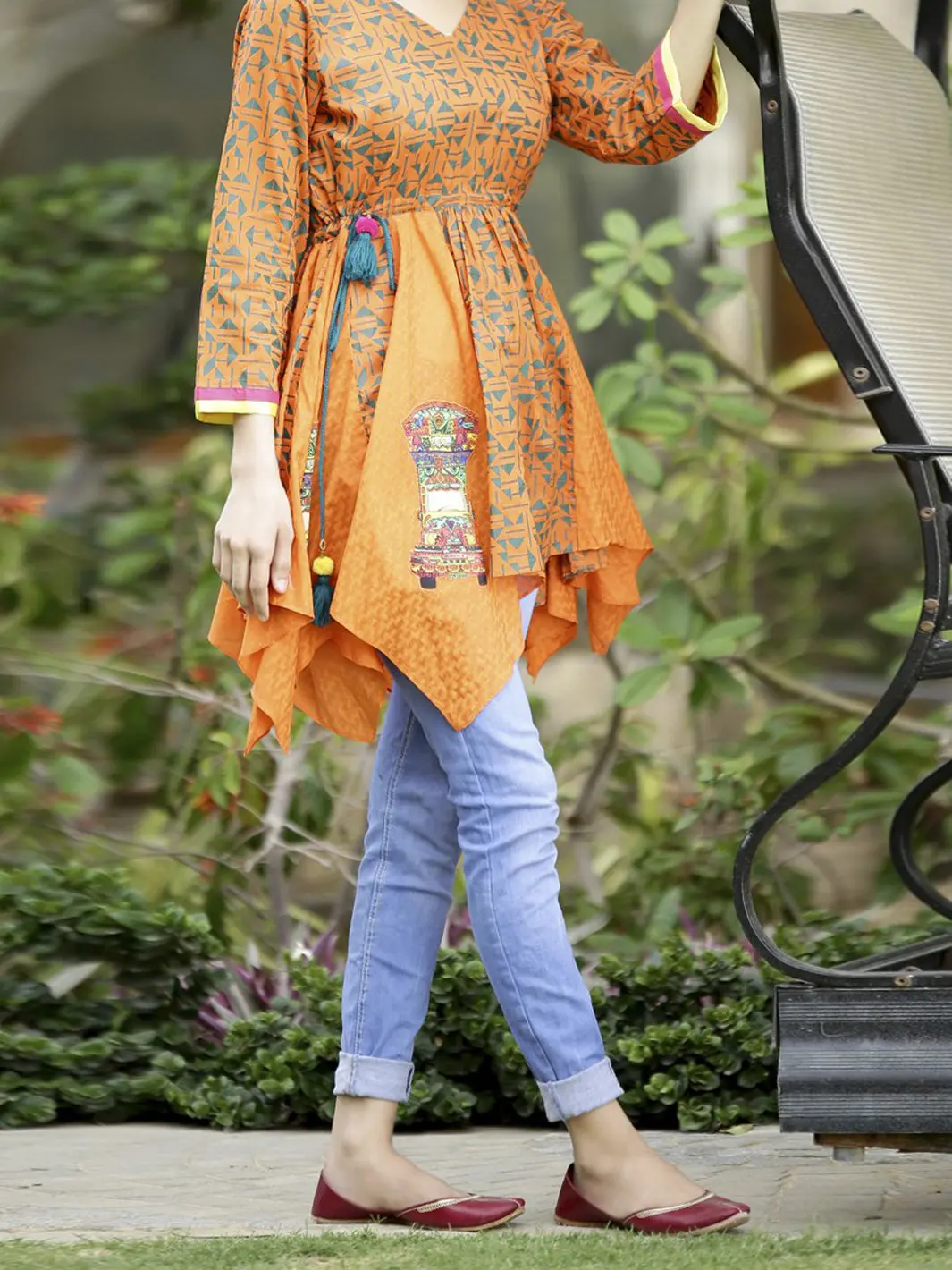 Orange Tunic - Lk-638 1