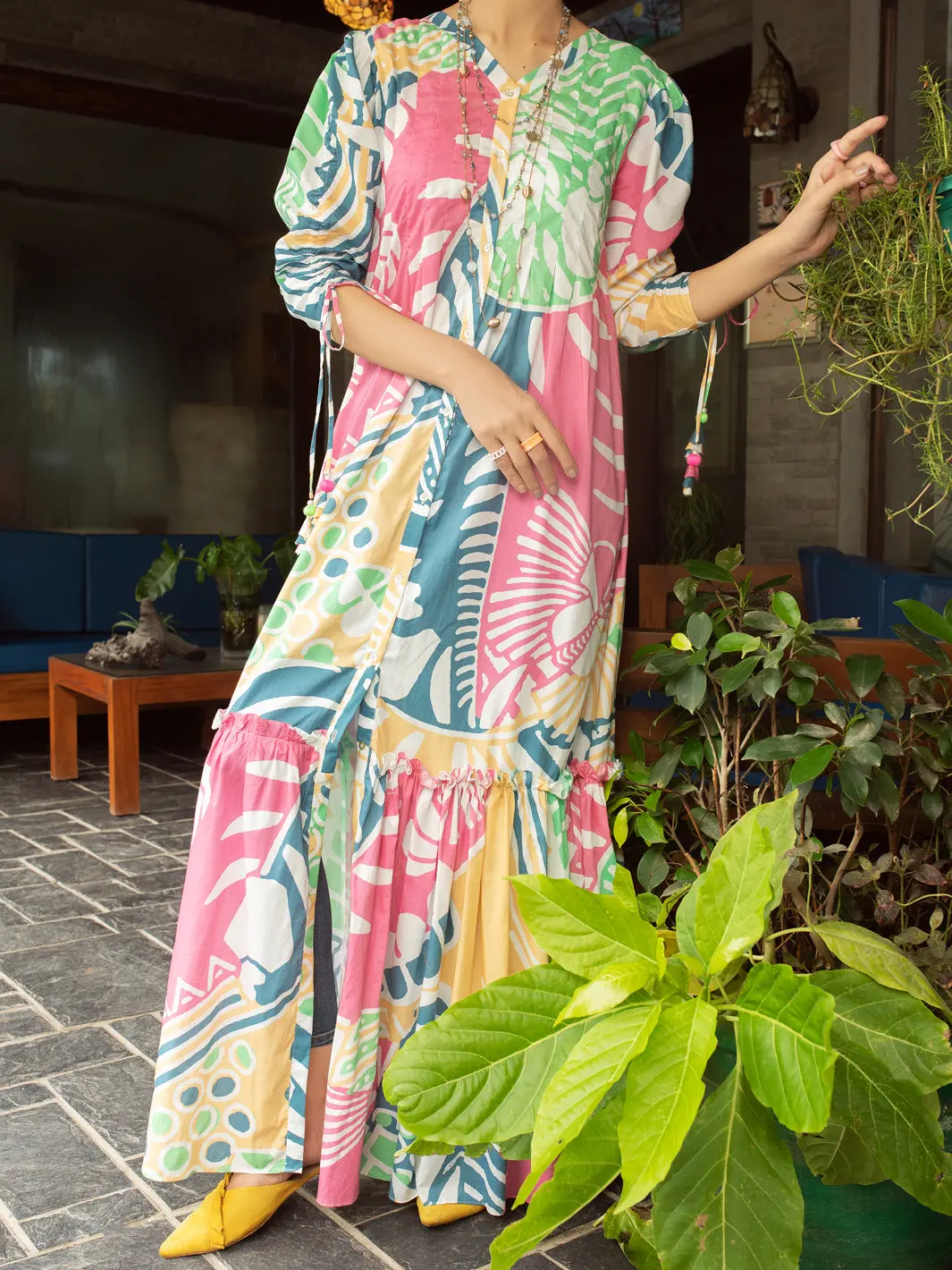 Multicolor Cambric Tunic - Al-Lk-848 1