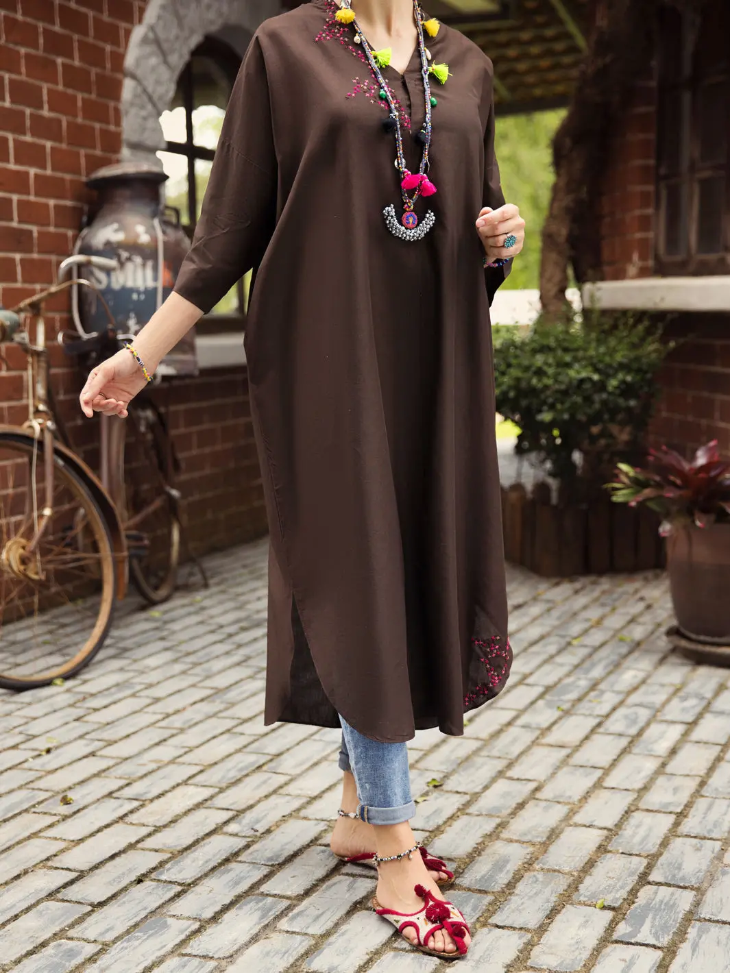 Brown Kurti - Al-Lk-876 1