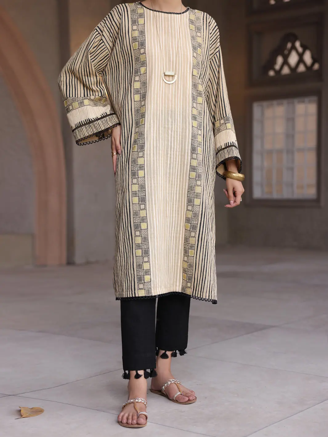 Khaki Kurti - Al-Lk-914 1