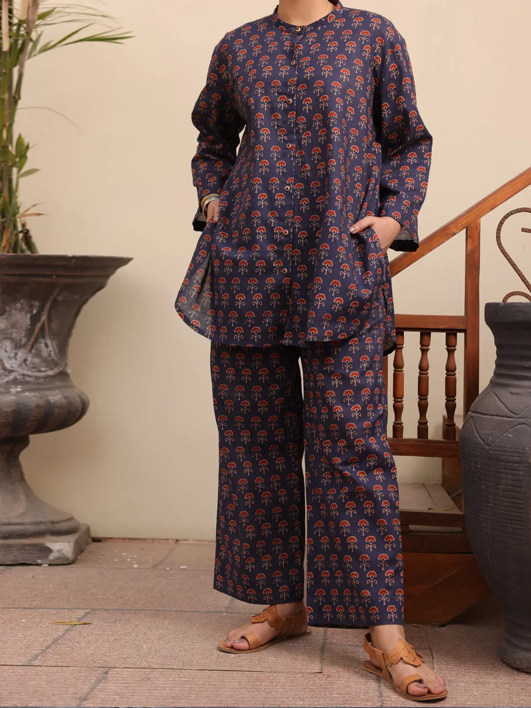 Blue 2Pc Stitched - Alcr-2Ps-Lks-1063 1