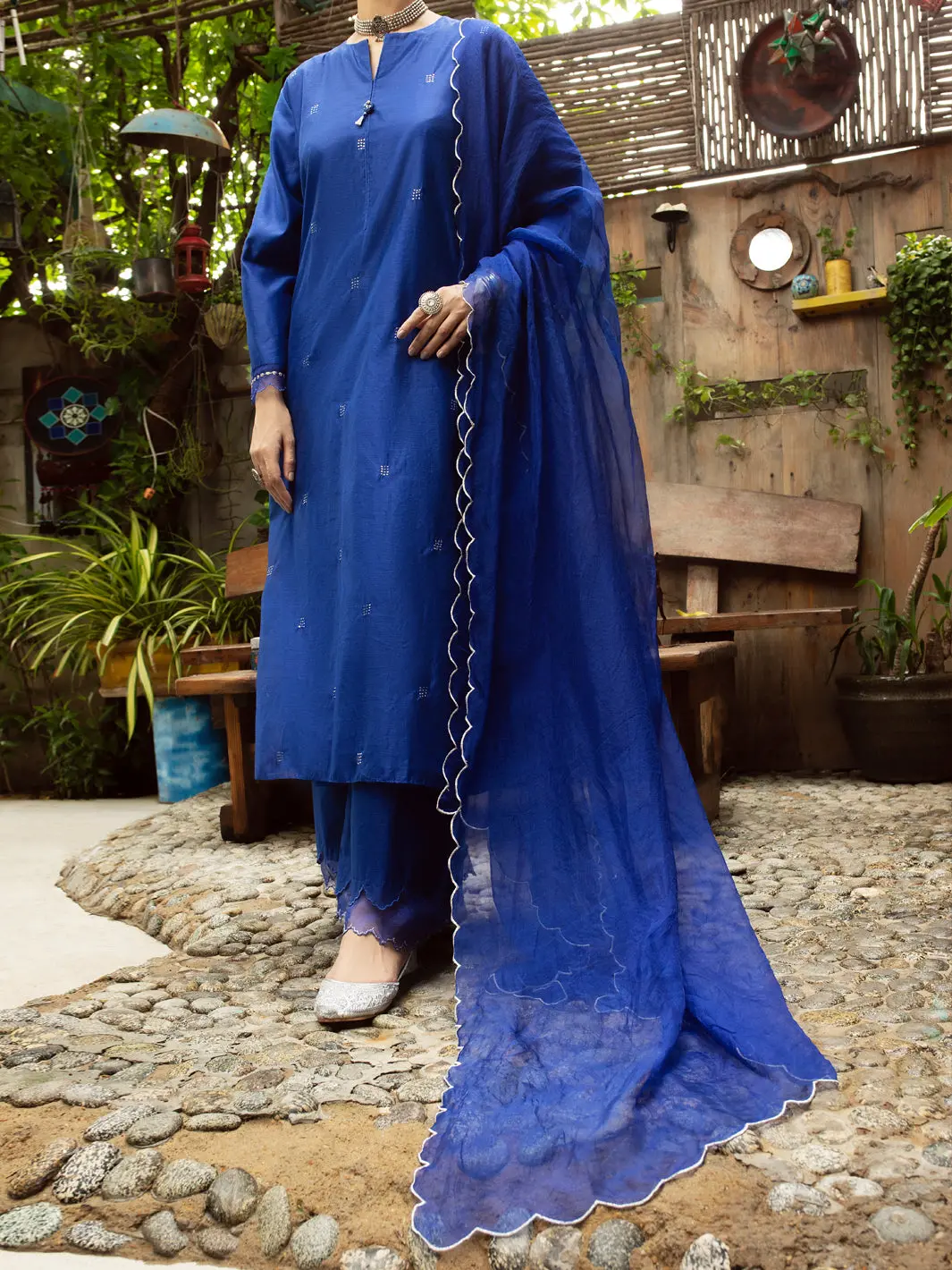 Dark Blue 2Pc Stitched - Alcr-2Ps-Lks-1070 1