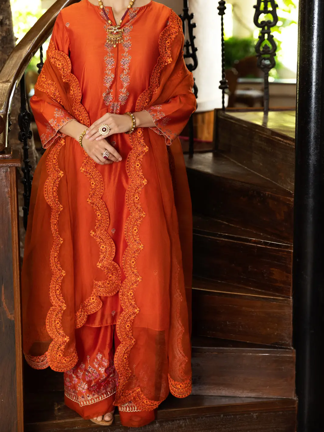 Orange Stole - Alcr-St-1052 1