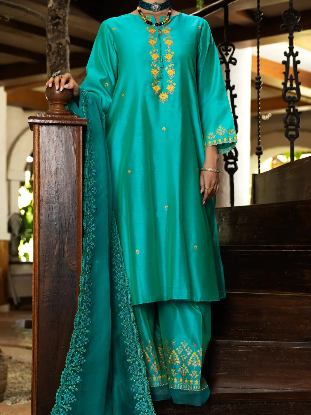 Sea Green 2Pc Stitched - Alcr-2Ps-Lks-1074 1