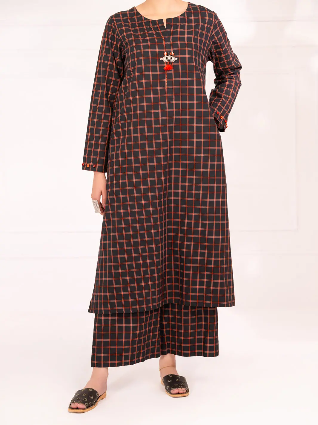 Black 2Pc Stitched - Al-2Ps-Lks-1075 1