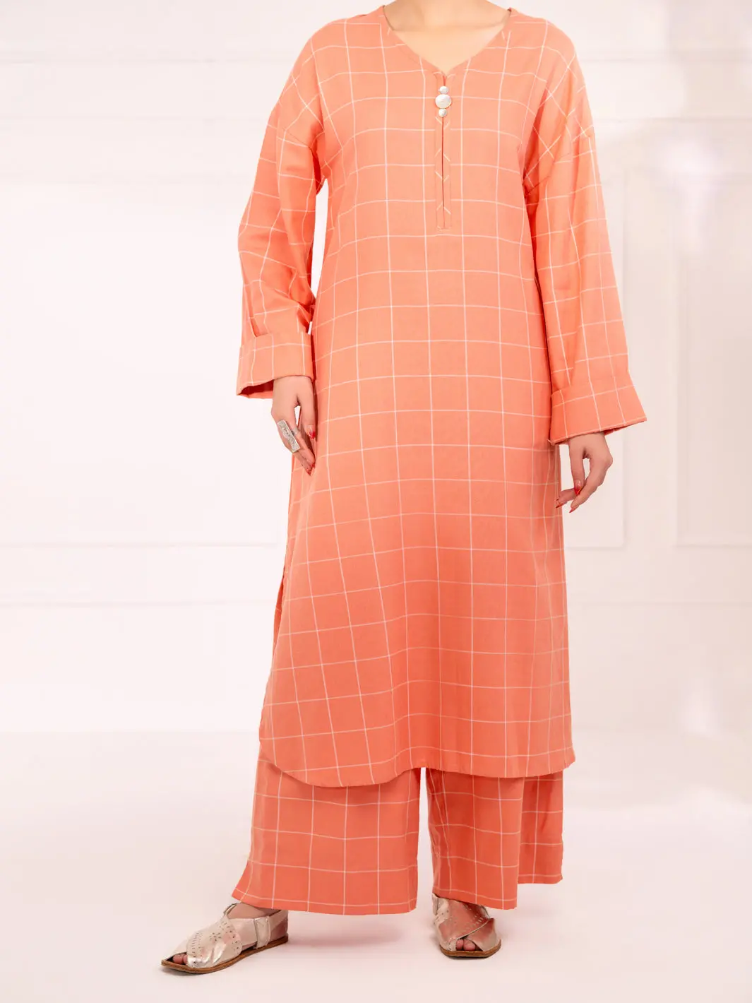 Light Pink 2Pc Stitched - Al-2Ps-Lks-1076 1