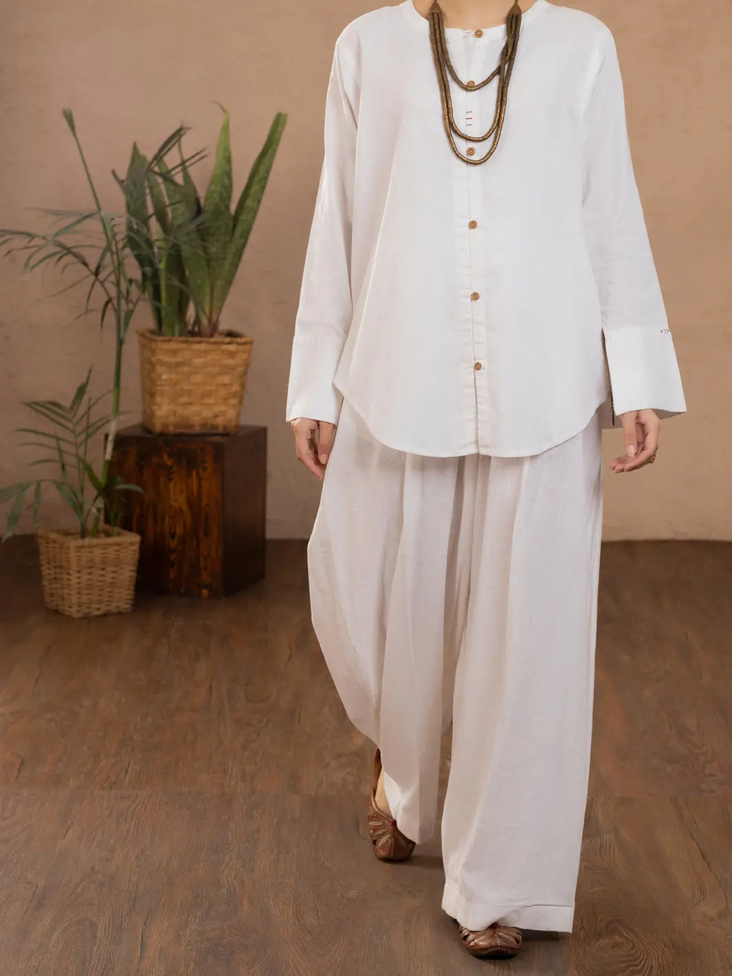 White Linen Tunic - Alcr-Lk-1108 1