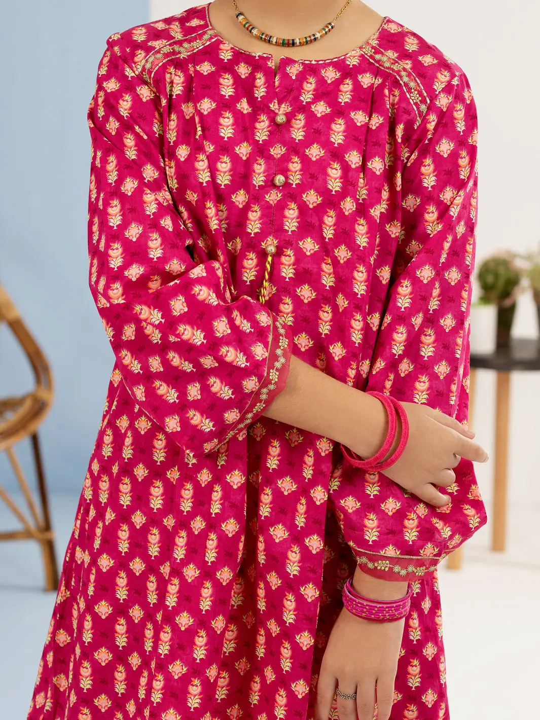 Fuchsia Lawn 2 Piece Stitched - Alt-2Ps-Lks-1117 3